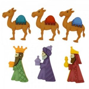 Botones navideños #reyes magos