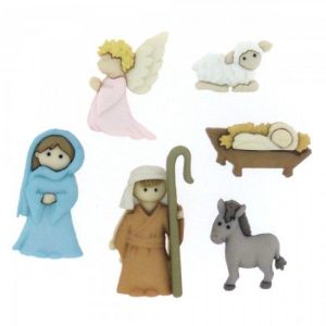 Botones navideños #pesebre