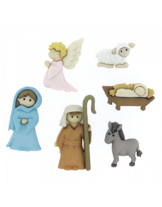 Botones navideños #pesebre