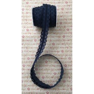 Cremallera con puntilla #azul