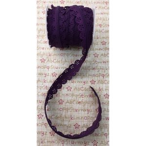 Cremallera con puntilla #morado