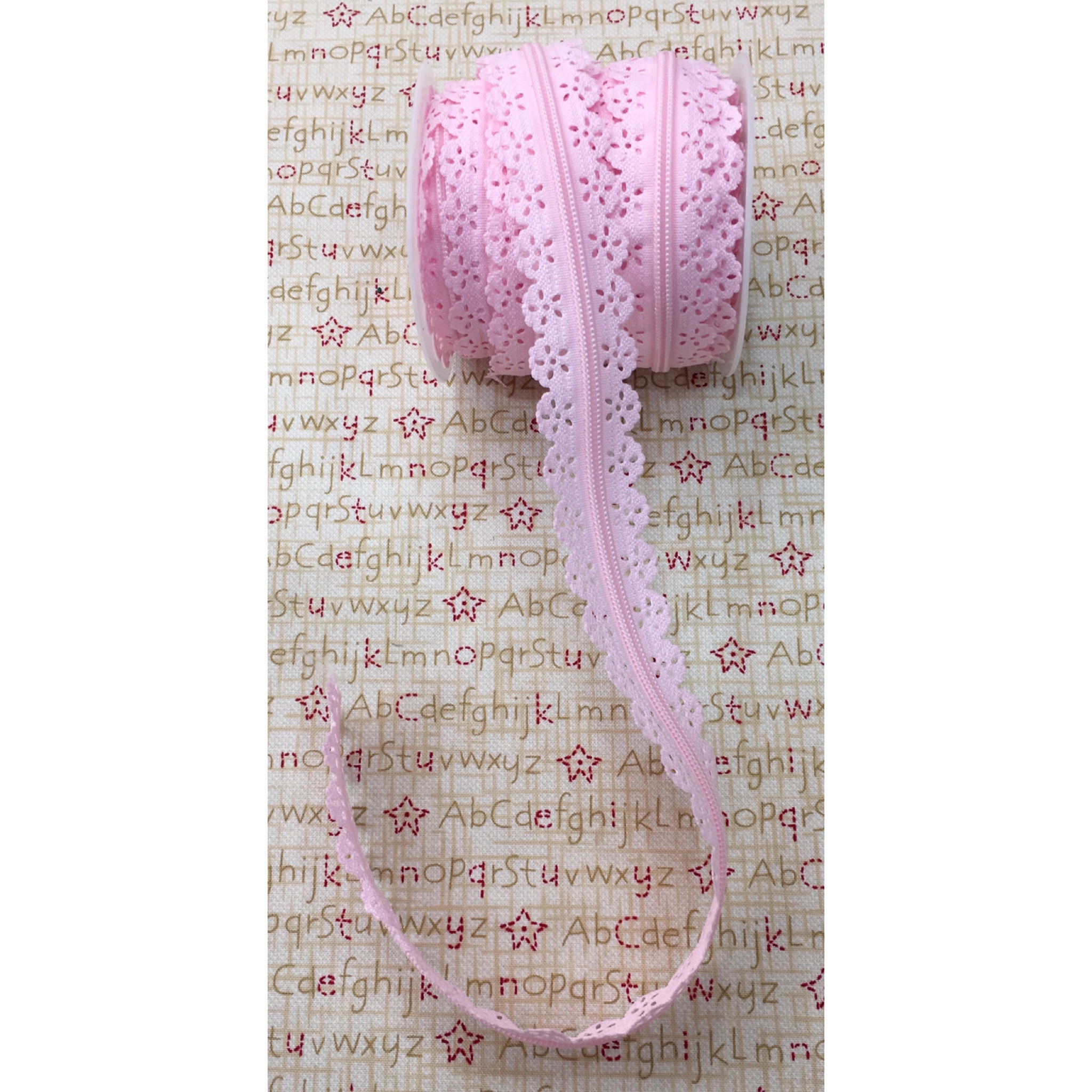 Cremallera con puntilla #rosa