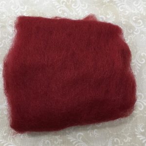 Fieltro de lana rojo oscuro #1422