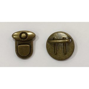 Cierre metálico para bolso oro viejo