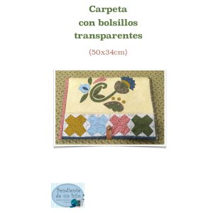 Tutorial carpeta con bolsillos transparentes