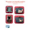 Tutorial Monedero  "Little cat & little butterfly"