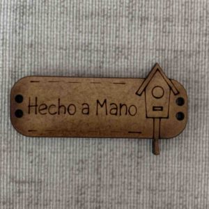 Hecho a mano con casita de pajarito