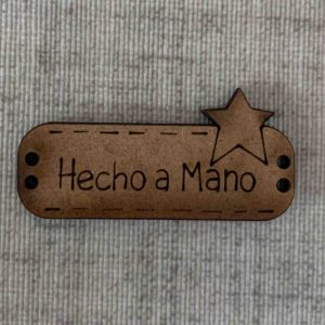 Hecho a mano con estrella