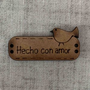 Hecho con amor con pajarito