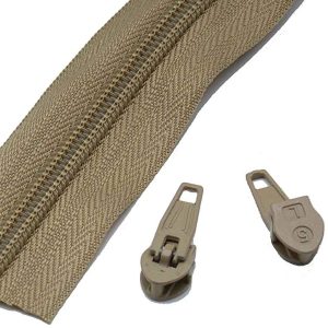Cremallera continua malla 3 #beige