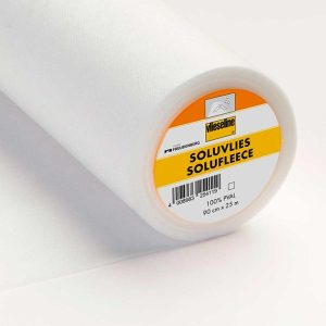 Entretela soluble para bordar