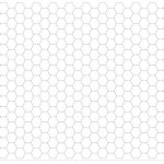 Entretela adhesiva hexágonos #3