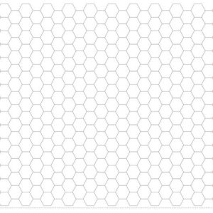 Entretela adhesiva hexágonos #1cm