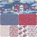Village Life de Tilda #pack roja-azul