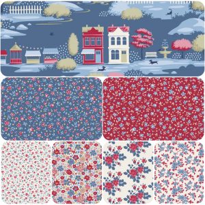 Village Life de Tilda #pack roja-azul