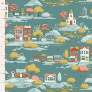 Village Life de Tilda #verde-naranja 1